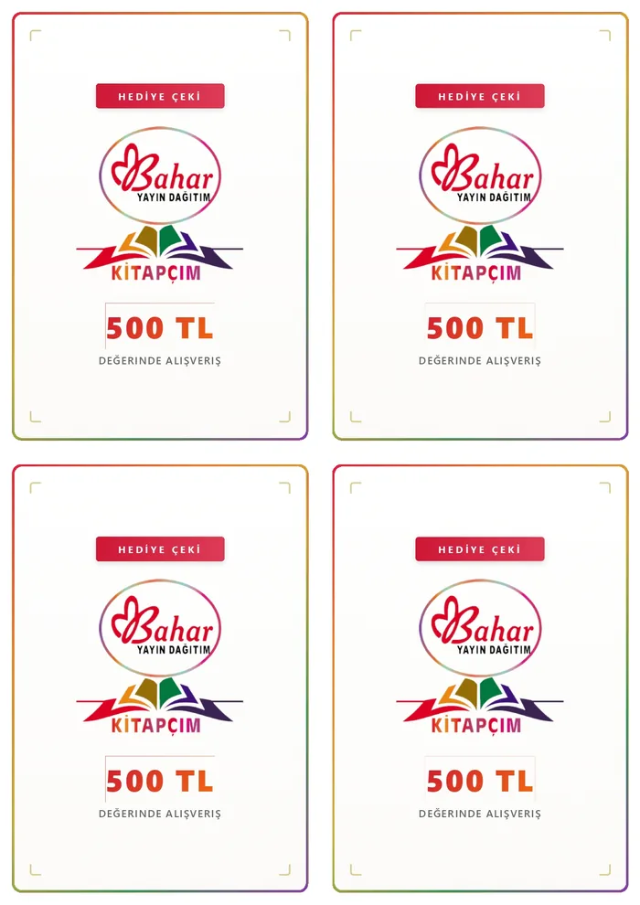 A sheet of four 500 TL gift vouchers